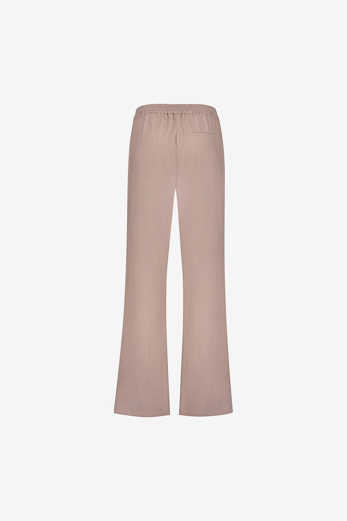 Geisha flanel melange broek met rechte pijpen