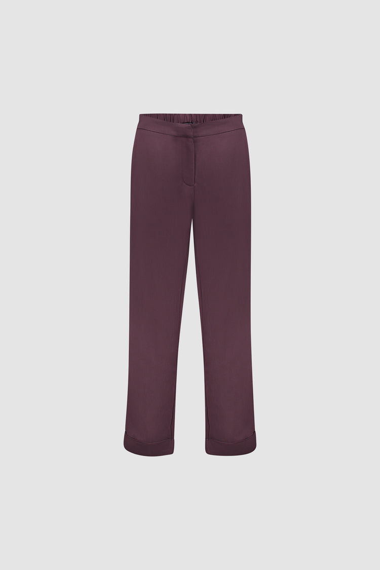 Geisha tapered pantalon met omslag