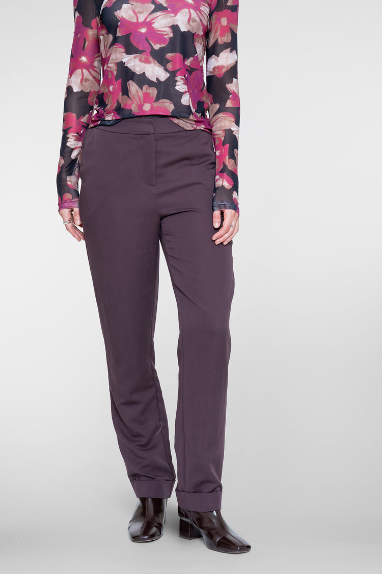 Geisha tapered pantalon met omslag