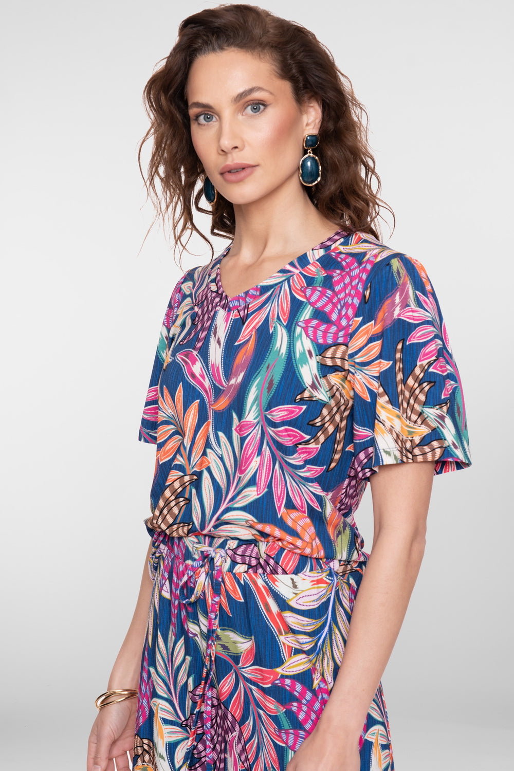 Geisha T-shirt met kleurrijke print