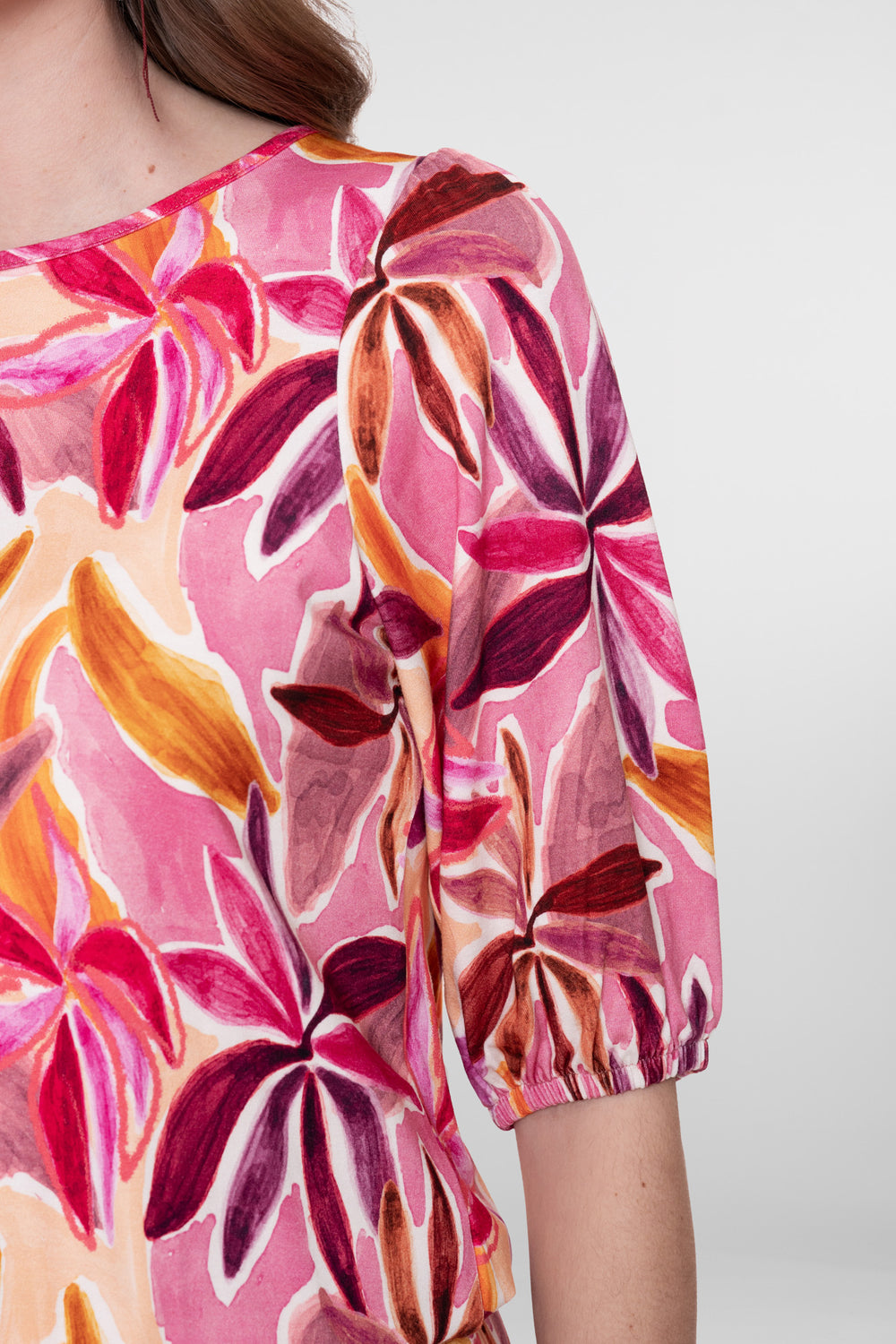 Geisha jersey T-shirt met smock