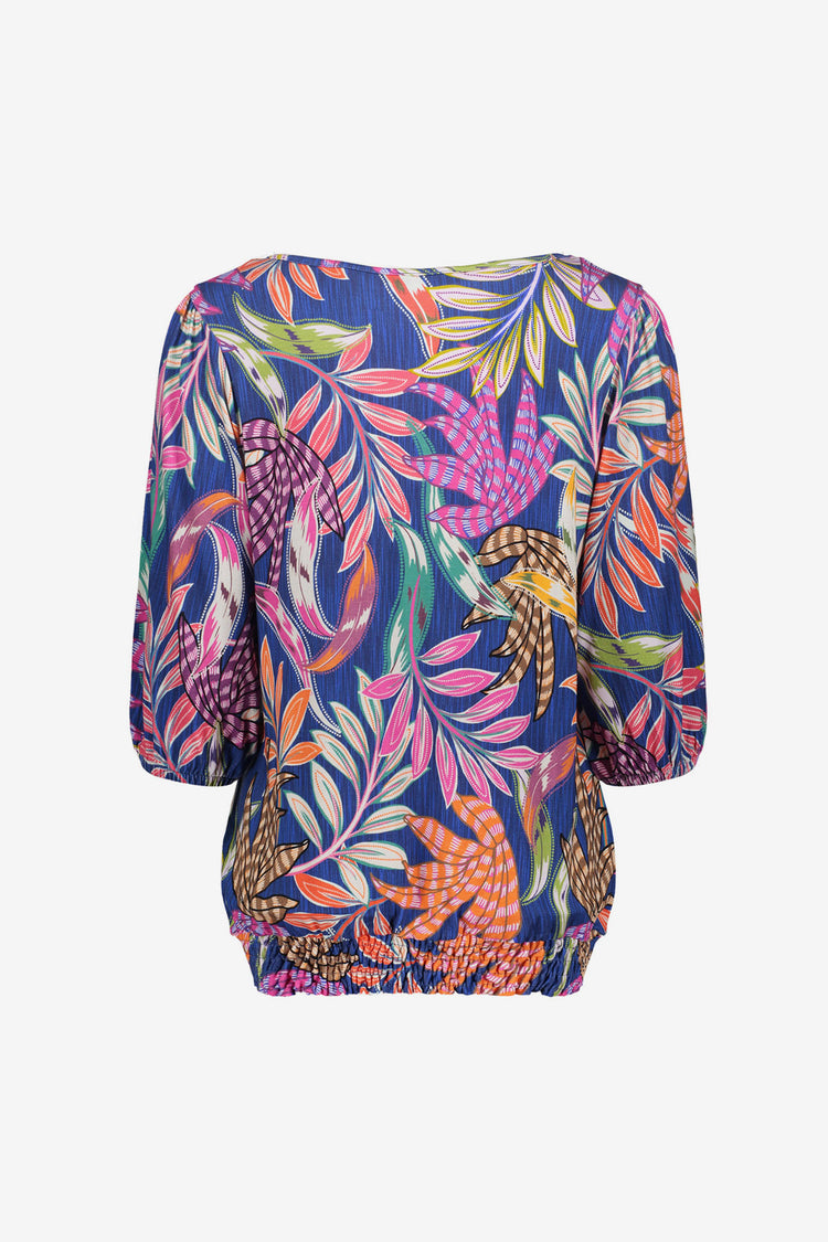 Geisha jersey T-shirt met smock