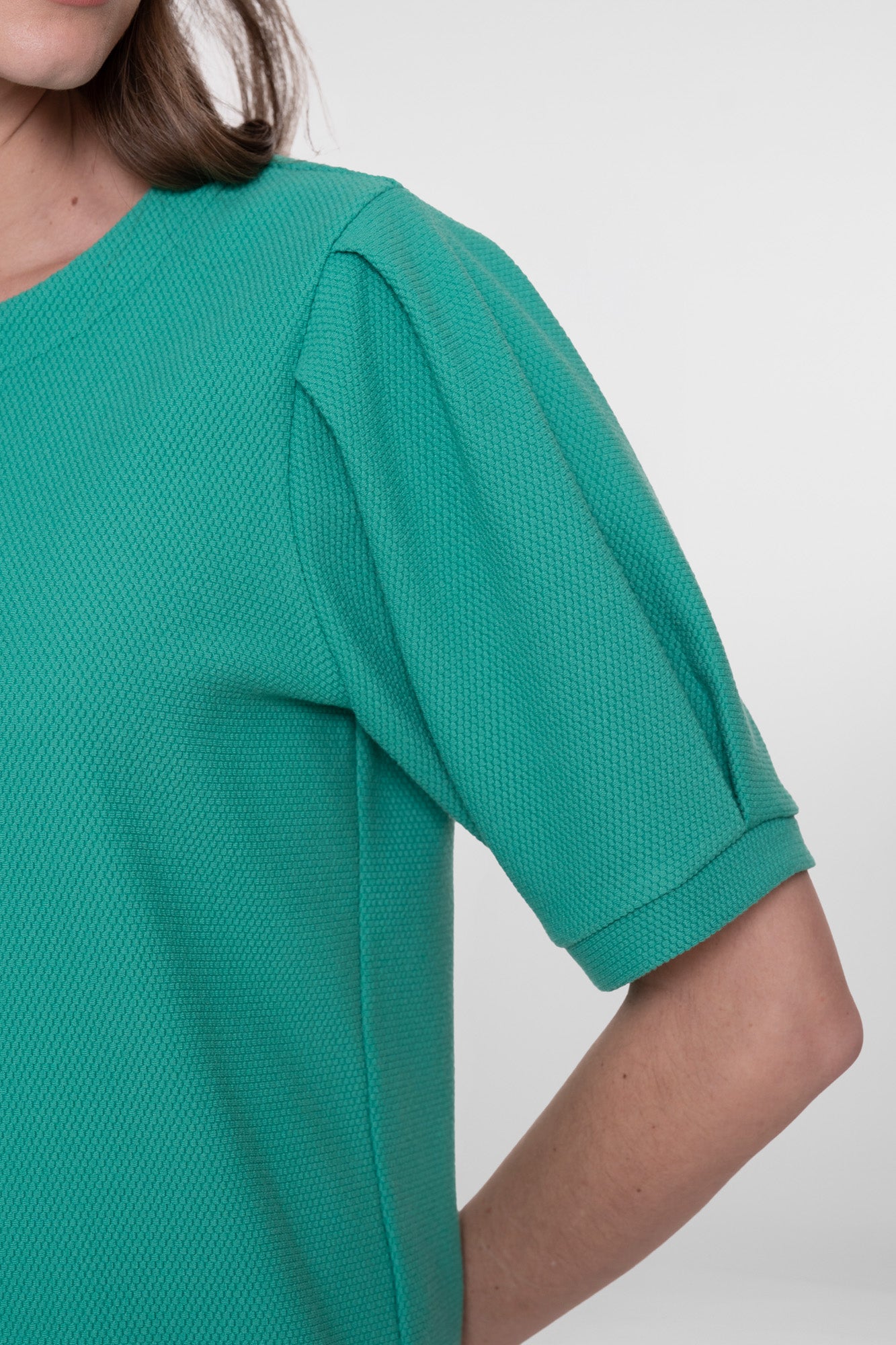 Geisha top met honeycomb structuur