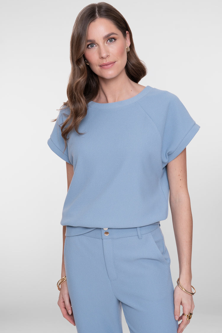 Geisha comfy sweater met honeycomb structuur