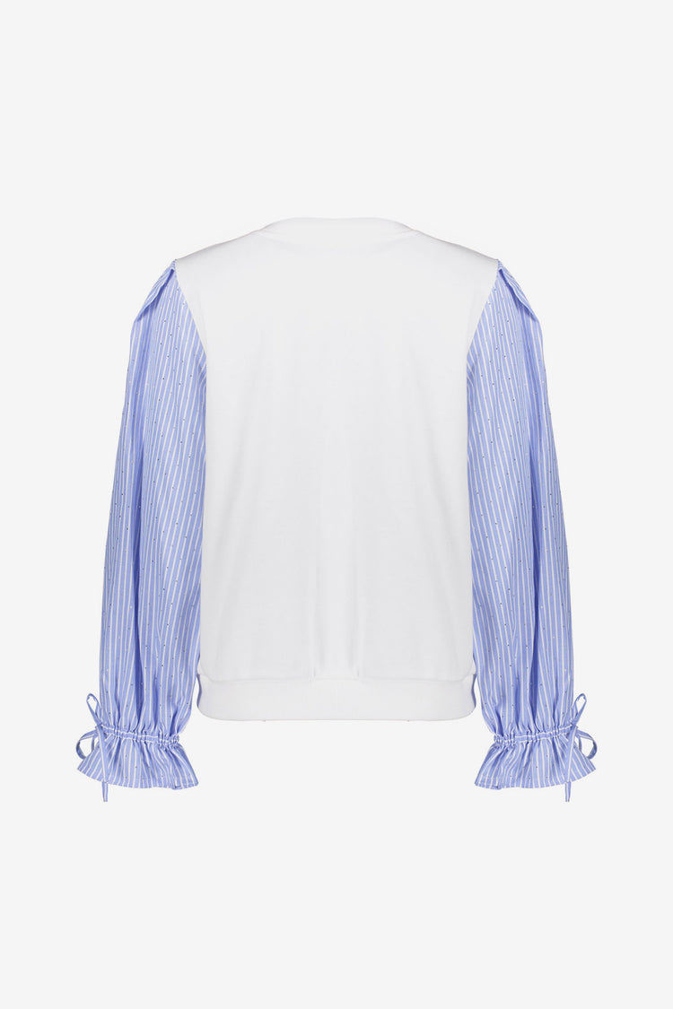 Geisha sweater met spencer-look en blousemouwen