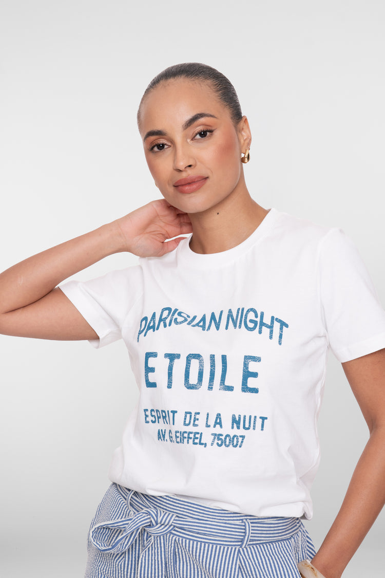 Geisha T-shirt 'Parisian night'