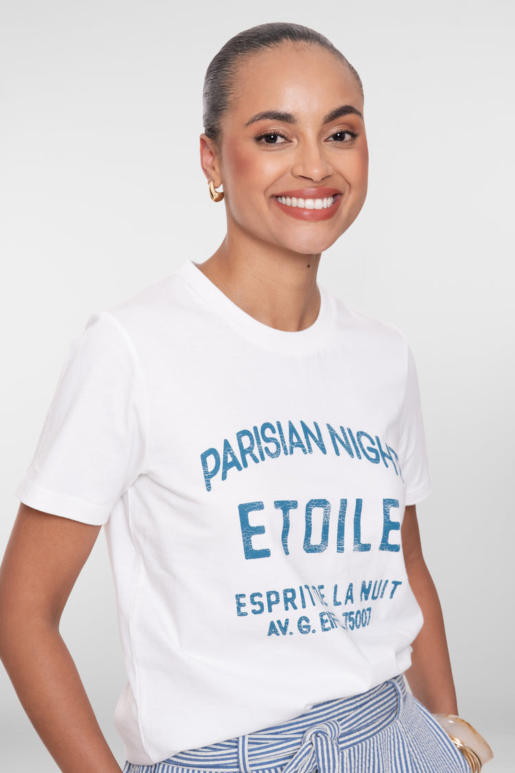 Geisha T-shirt 'Parisian night'