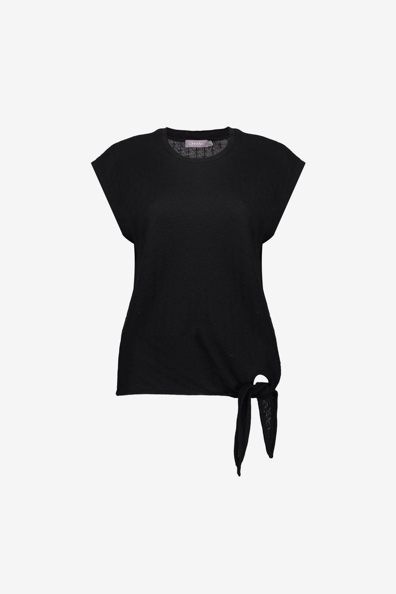 Geisha T-shirt met strikdetail