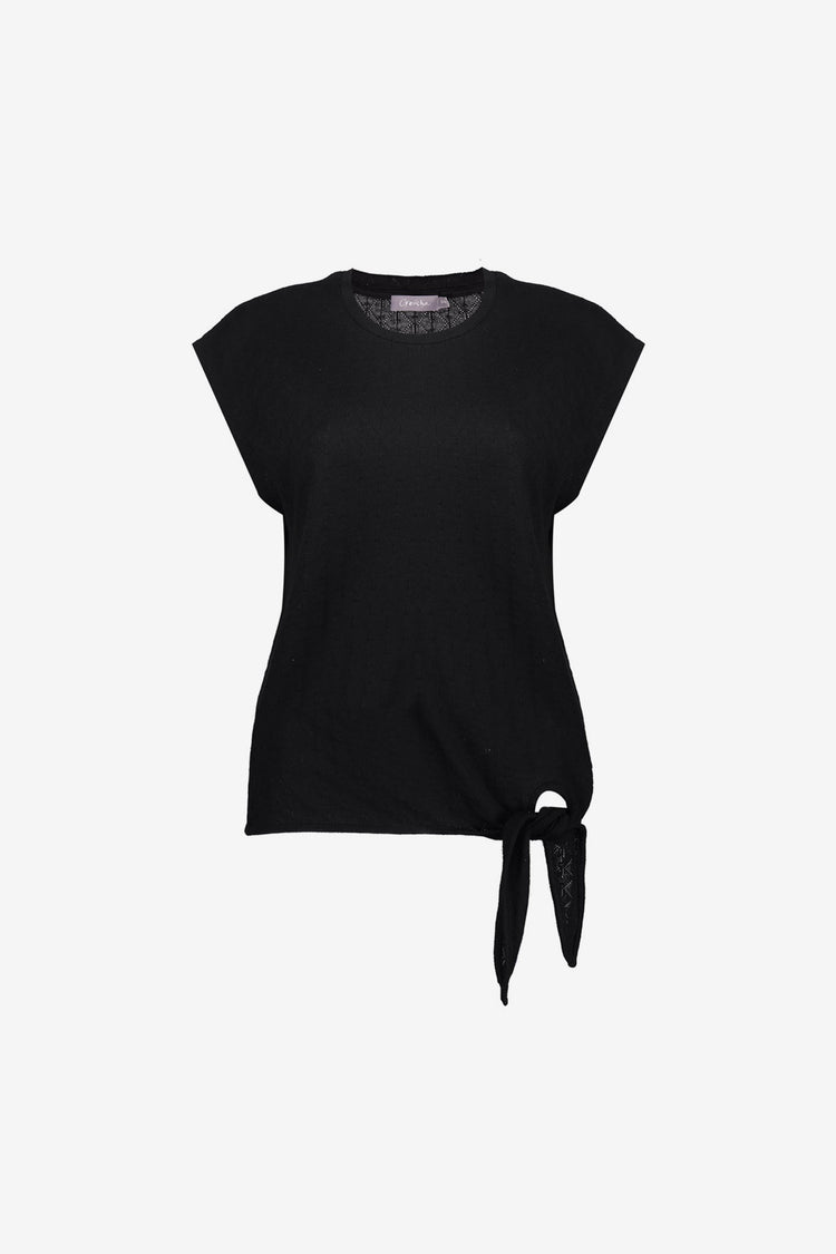 Geisha T-shirt met strikdetail