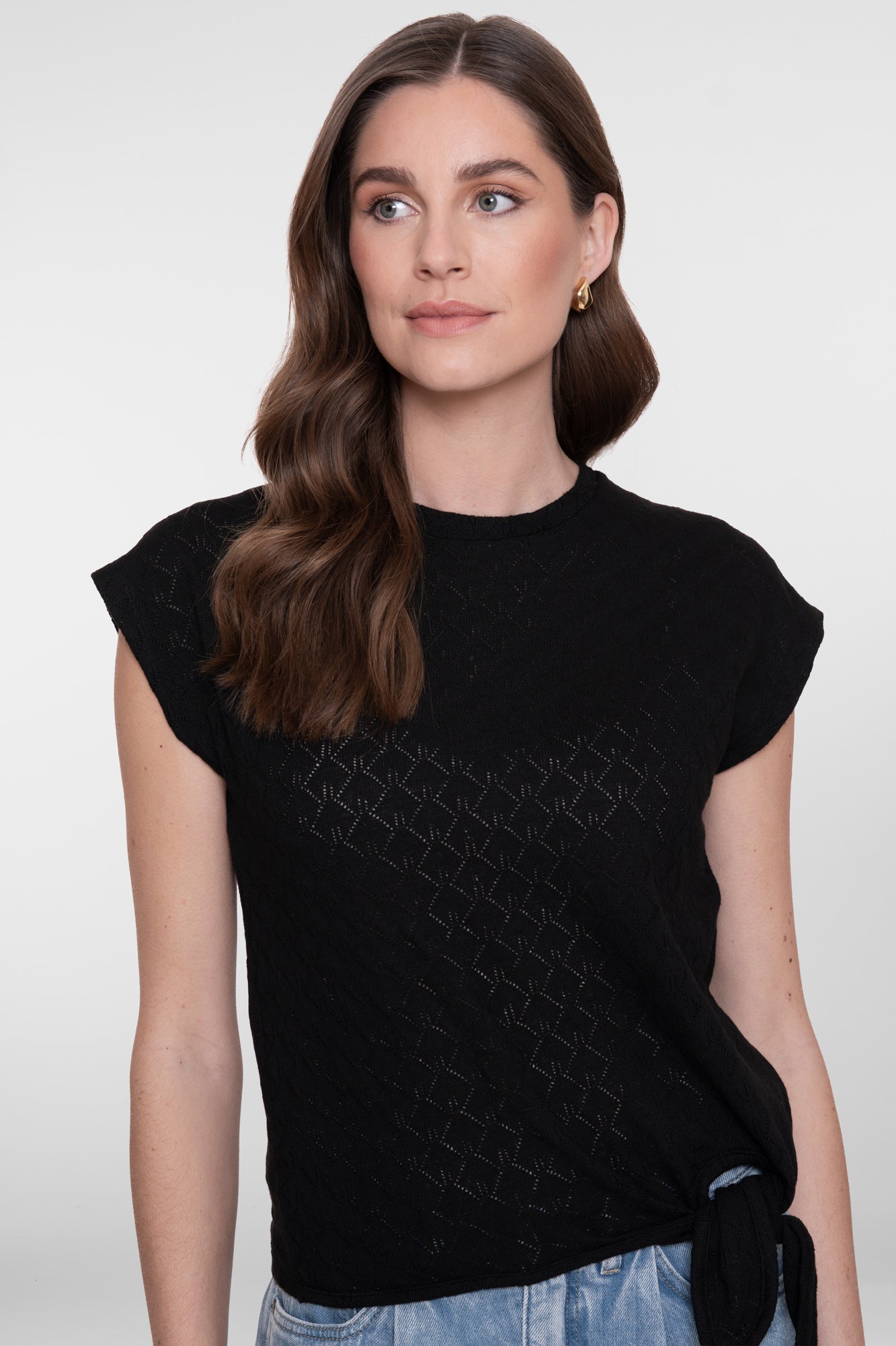 Geisha T-shirt met strikdetail