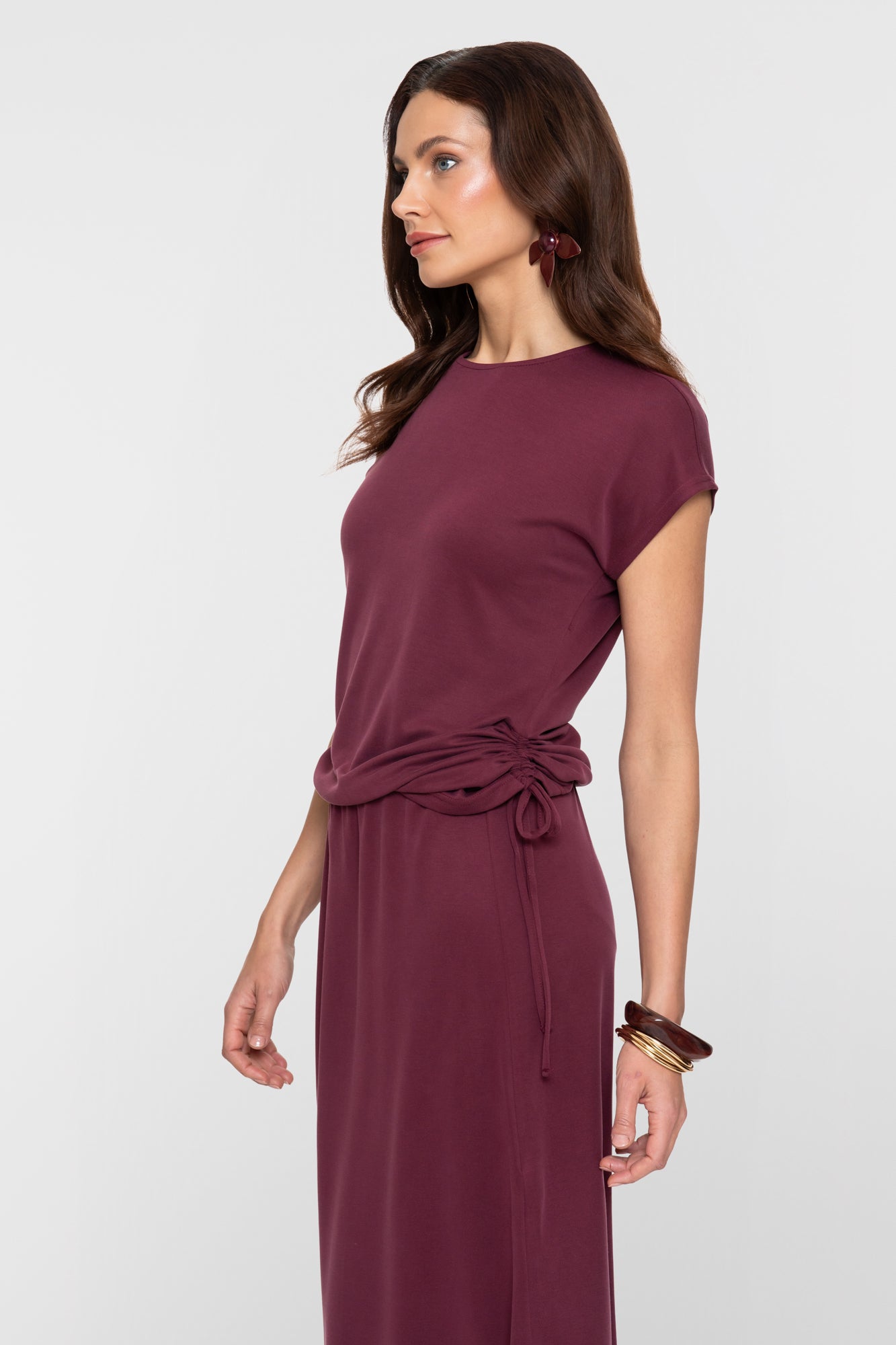 Geisha top jerseykwaliteit met drawstrings