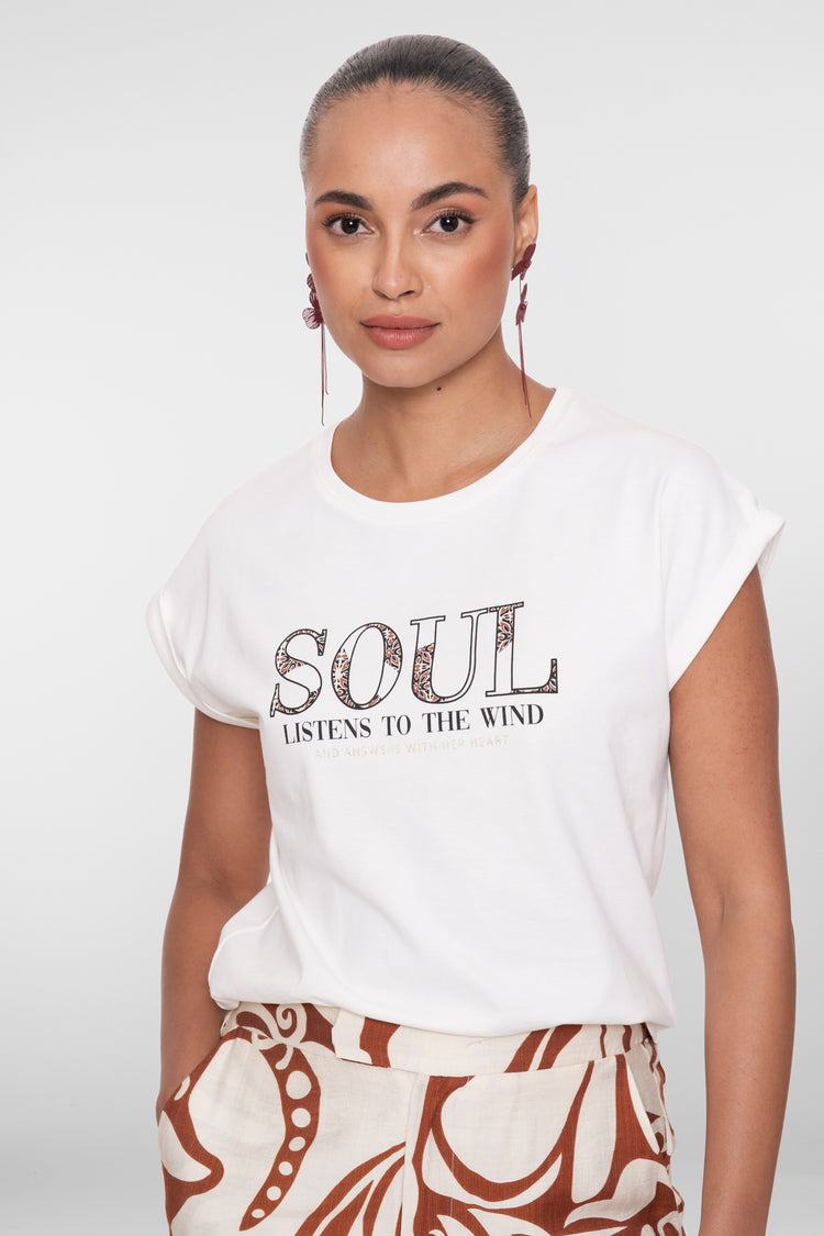Geisha T-shirt 'Soul' met korte mouwen