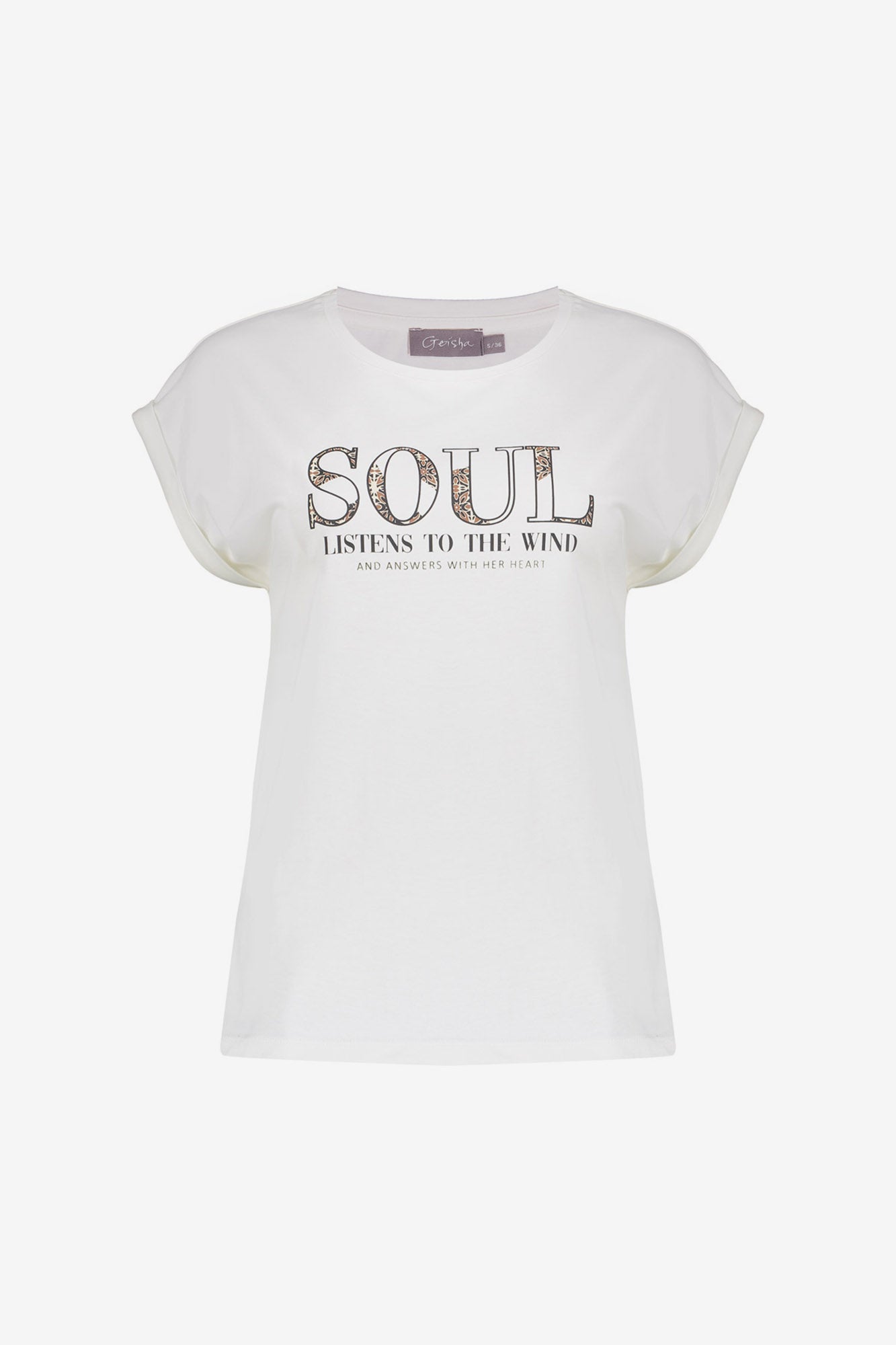 Geisha T-shirt 'Soul' met korte mouwen
