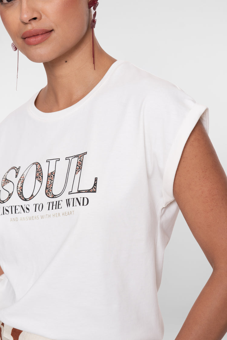 Geisha T-shirt 'Soul' met korte mouwen