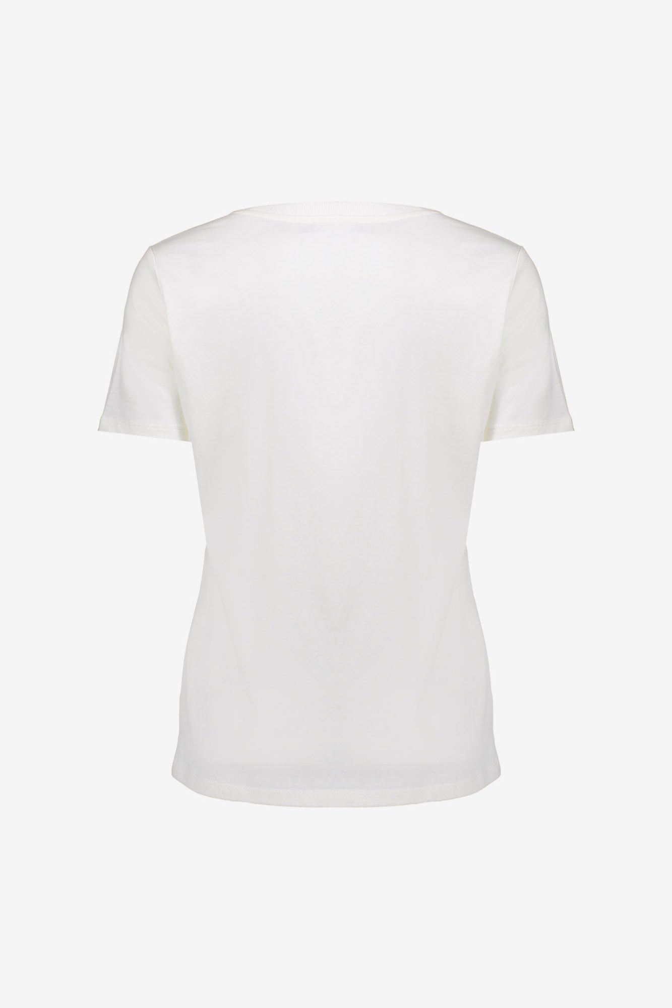 Geisha T-shirt met chestprint en subtiel reliëf
