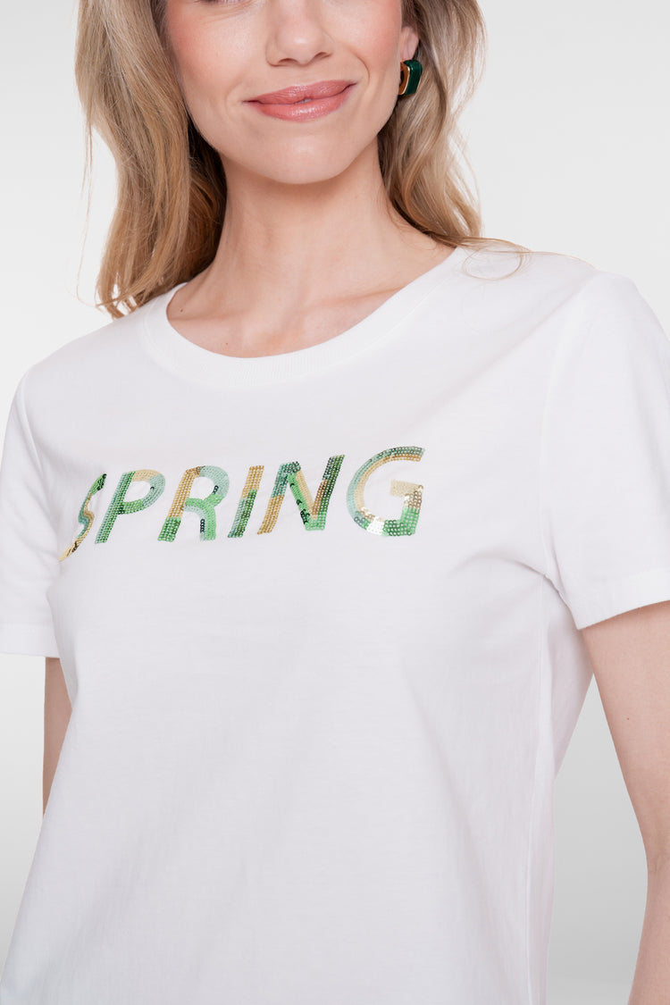 Geisha T-shirt 'spring' met sequin
