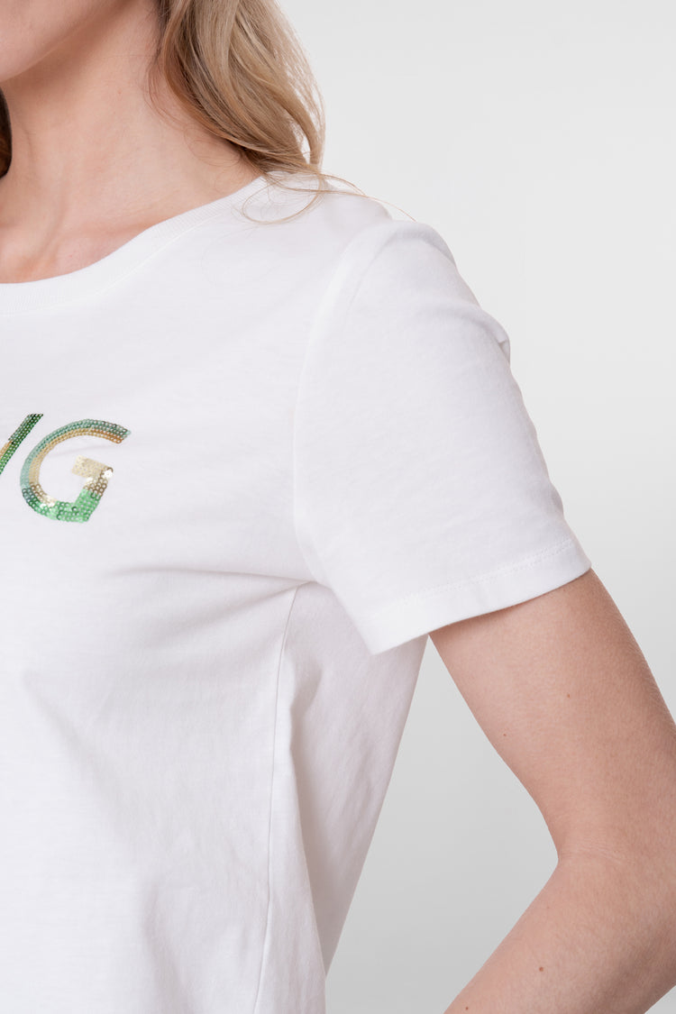 Geisha T-shirt 'spring' met sequin