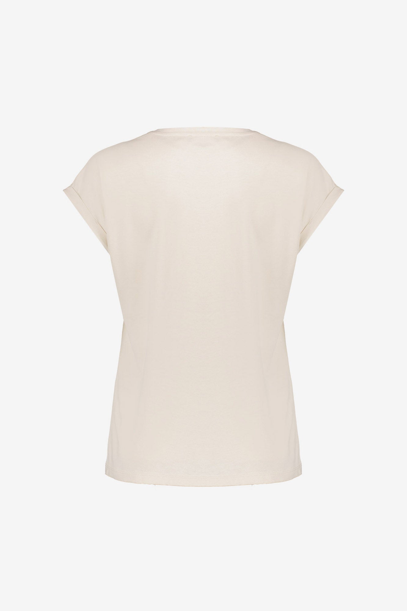 Geisha T-shirt met opvallende print en zomerse uitstraling