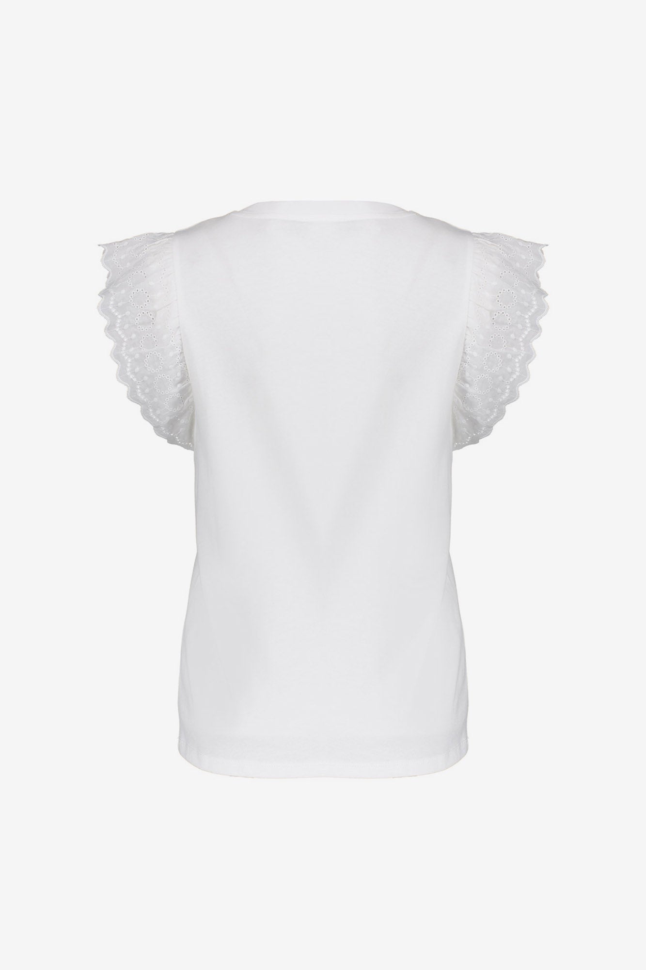 Geisha T-shirt  met sierlijke broderie mouwen