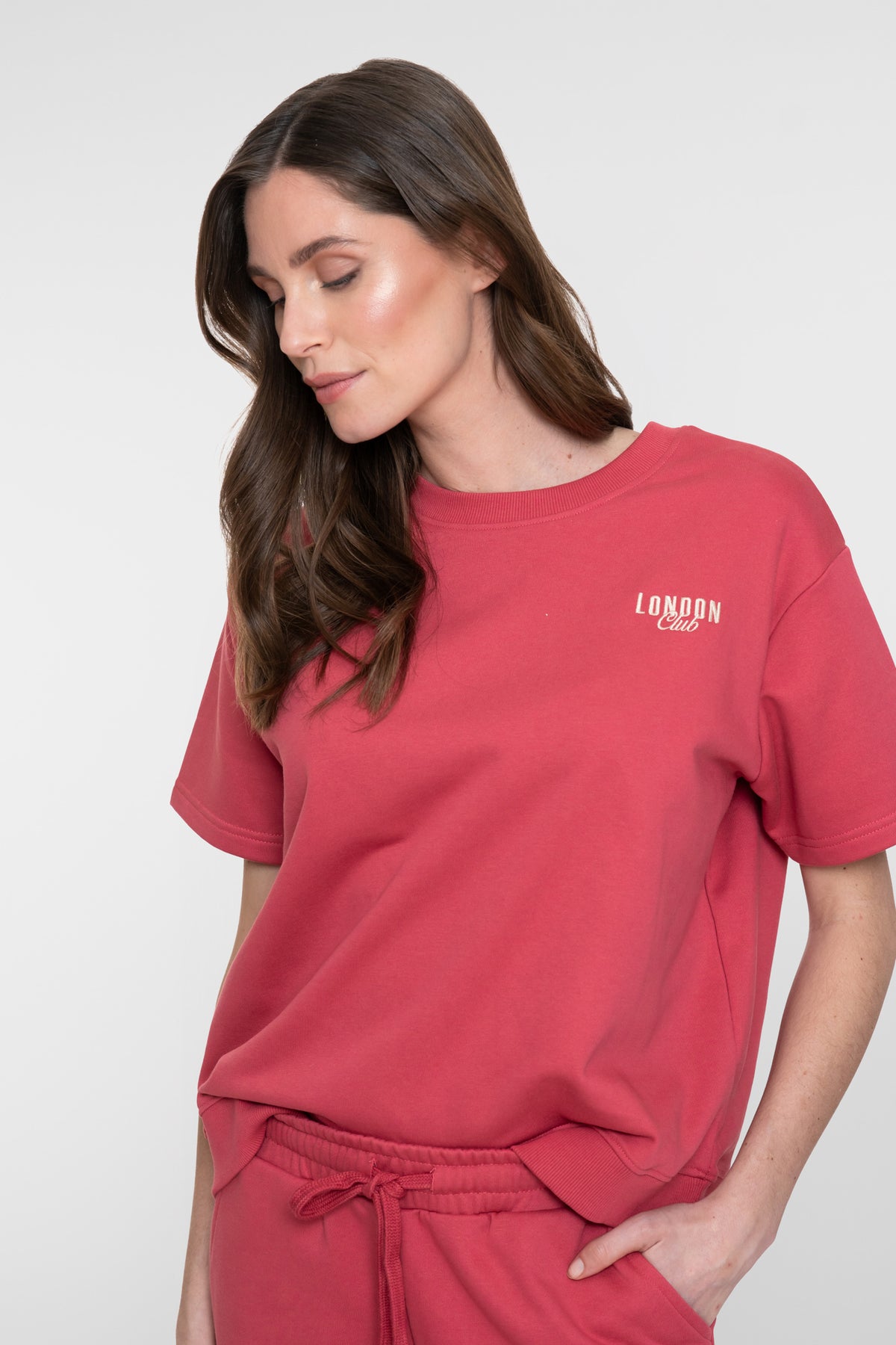 Geisha sweater met korte mouw en sportieve uitstraling – Shop de look