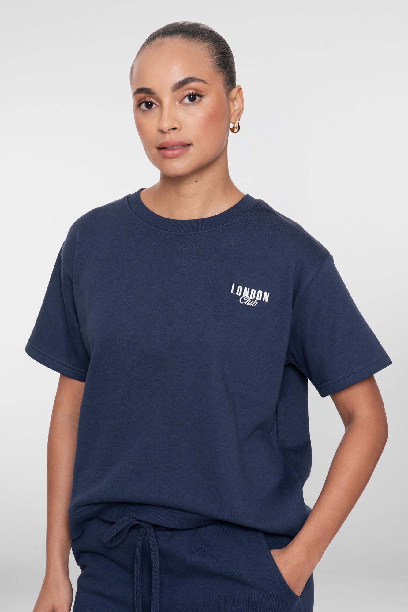 Geisha T-shirt met London print en sportieve uitstraling