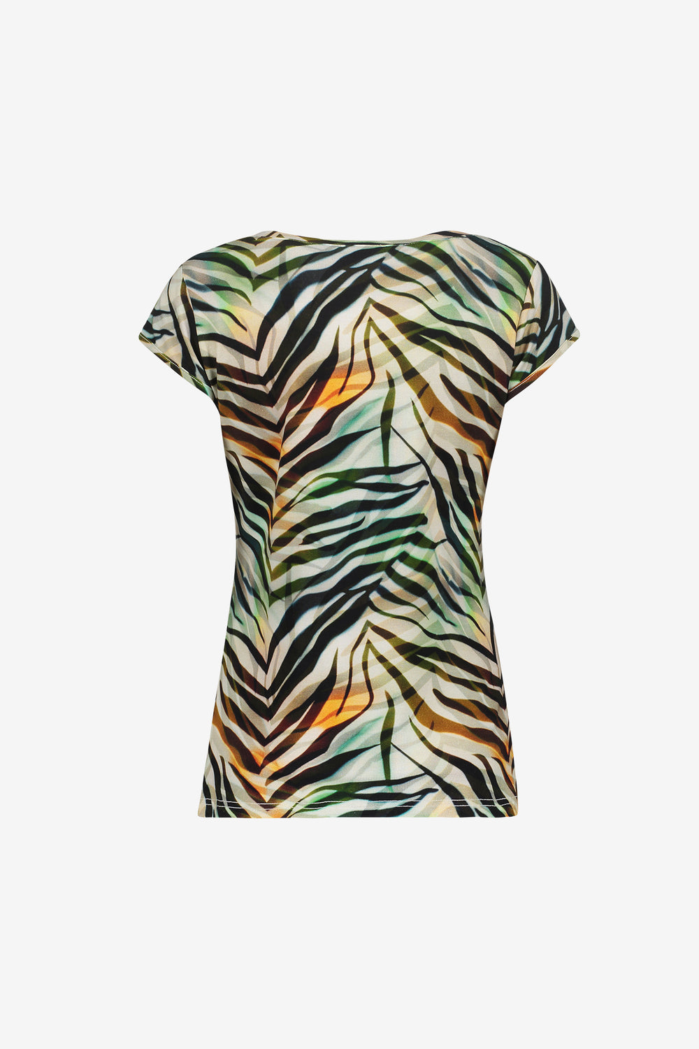 Geisha T-shirt in tricot met grafische print en soepele pasvorm
