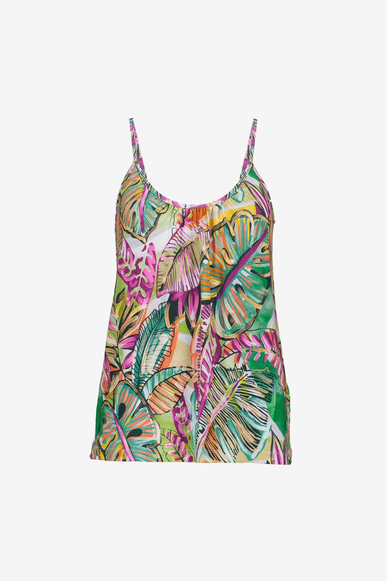 Geisha singlet met spaghettiebandjes