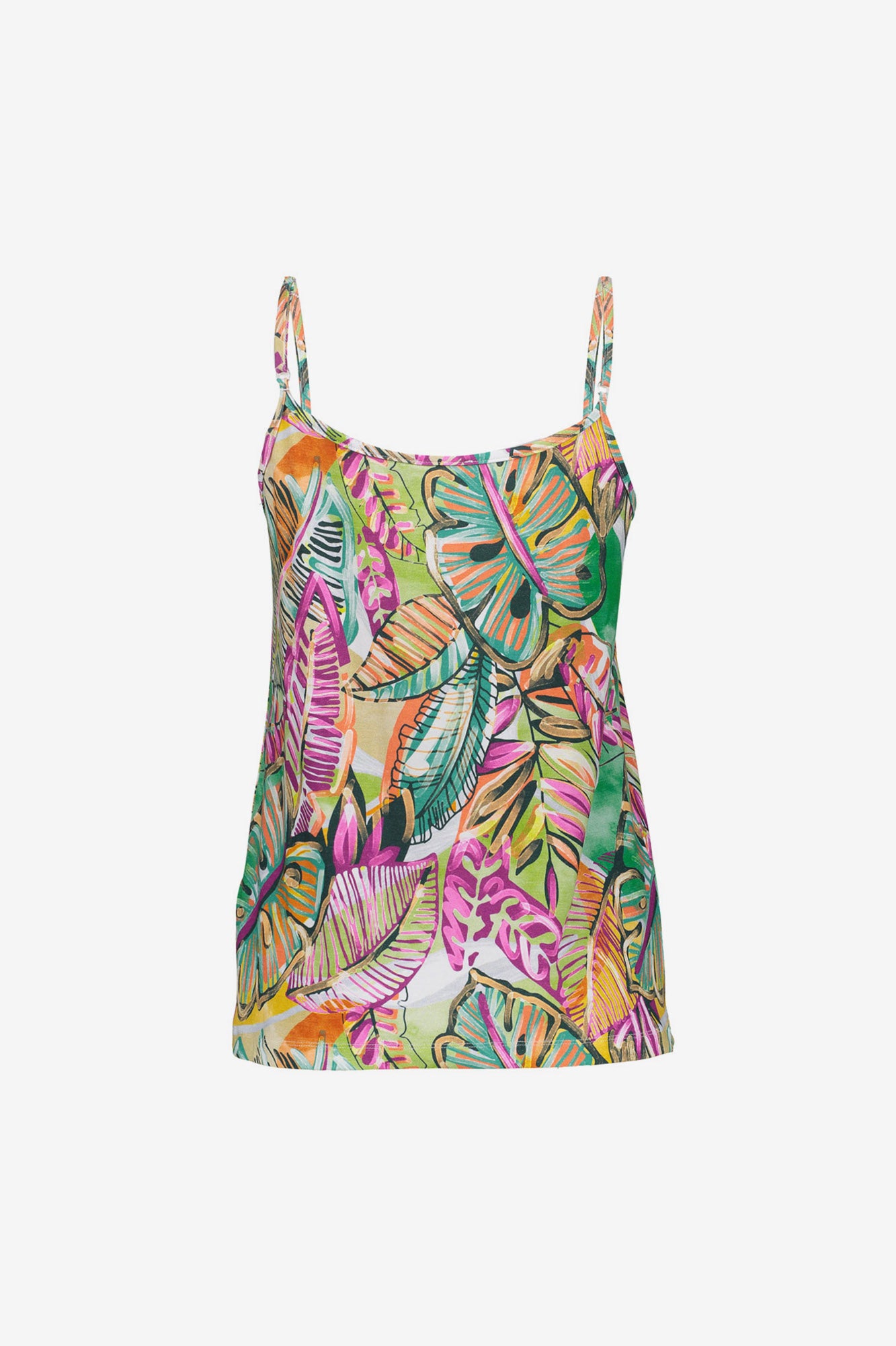 Geisha singlet met spaghettiebandjes