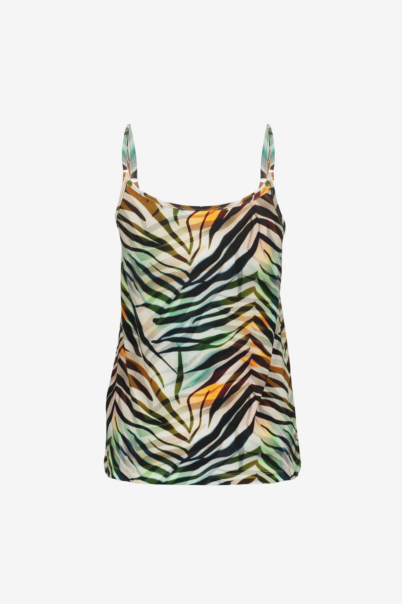 Geisha singlet met spaghettiebandjes