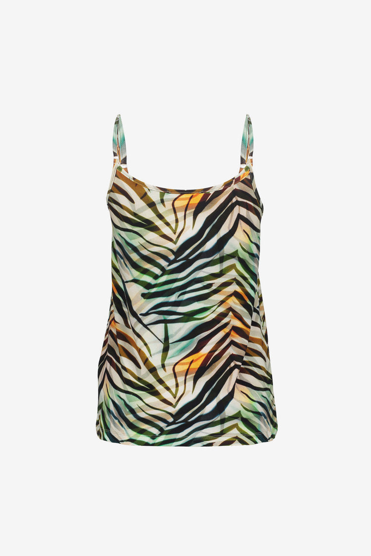 Geisha singlet met spaghettiebandjes