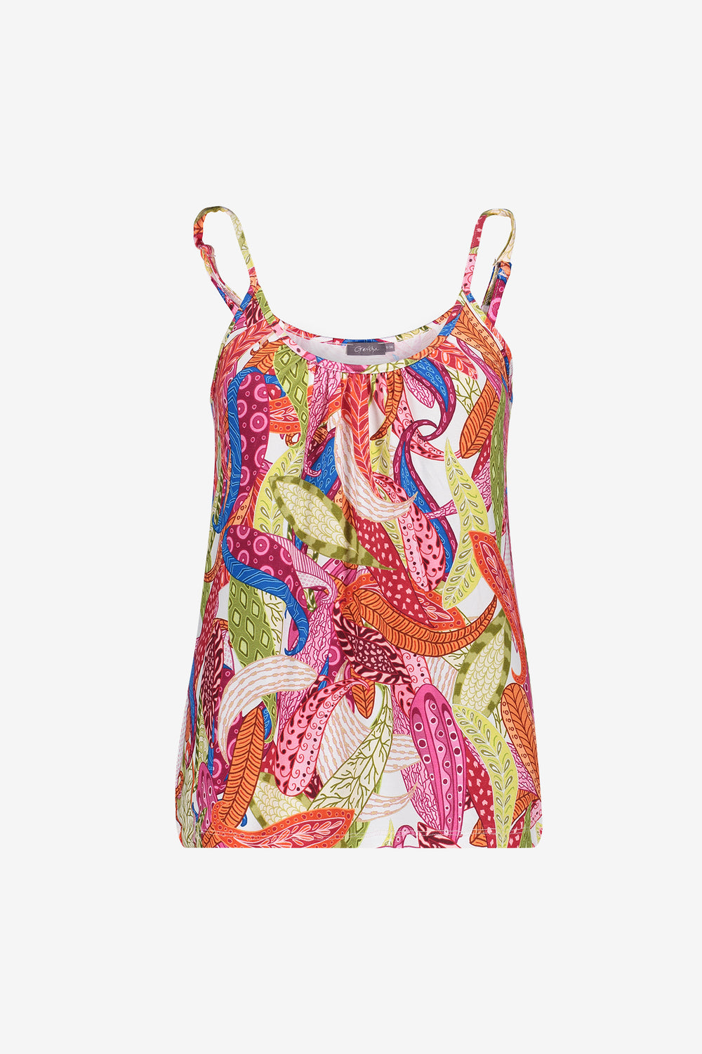 Geisha singlet met spaghettiebandjes