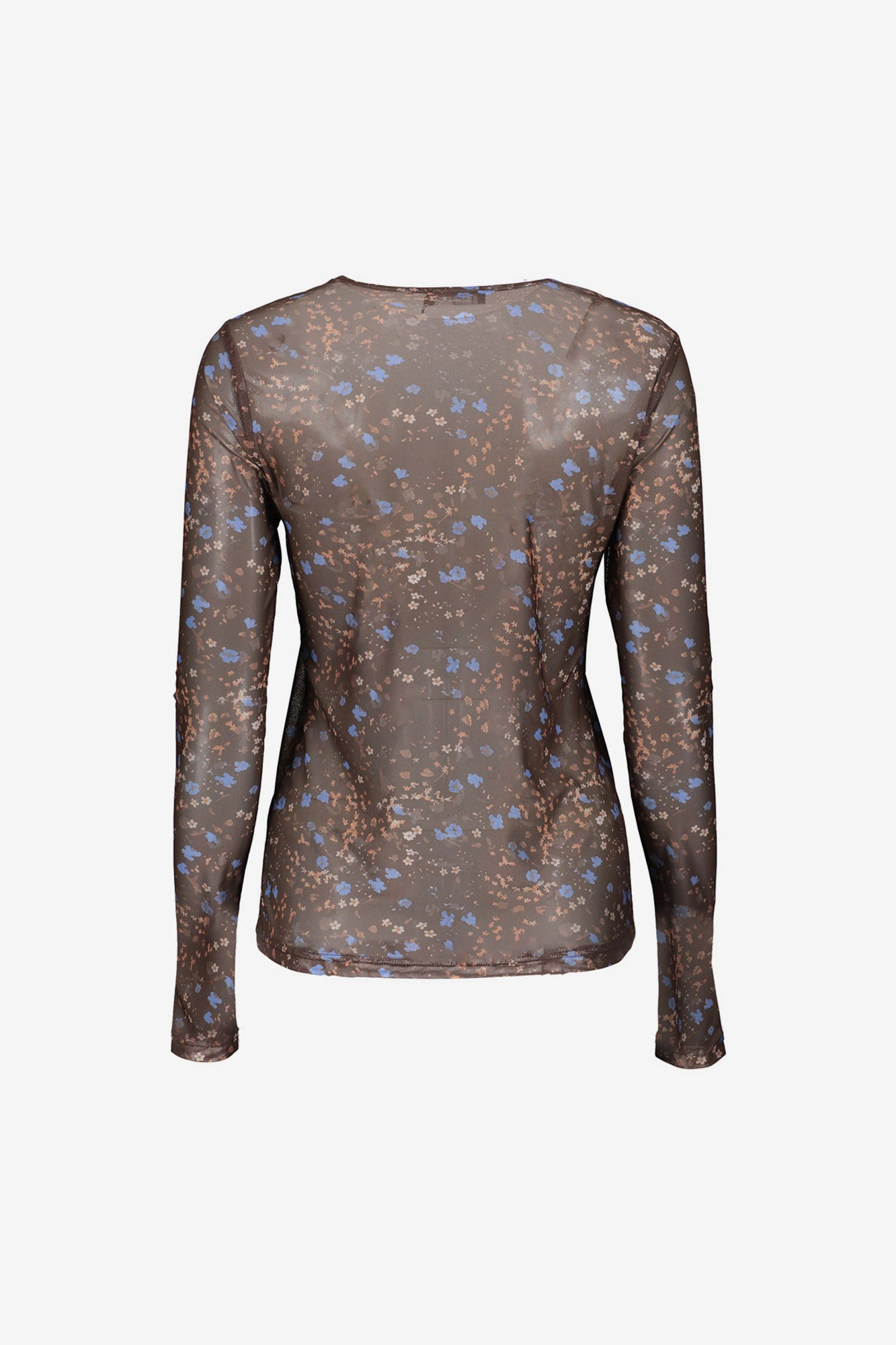 Geisha mesh top met bloemenprint