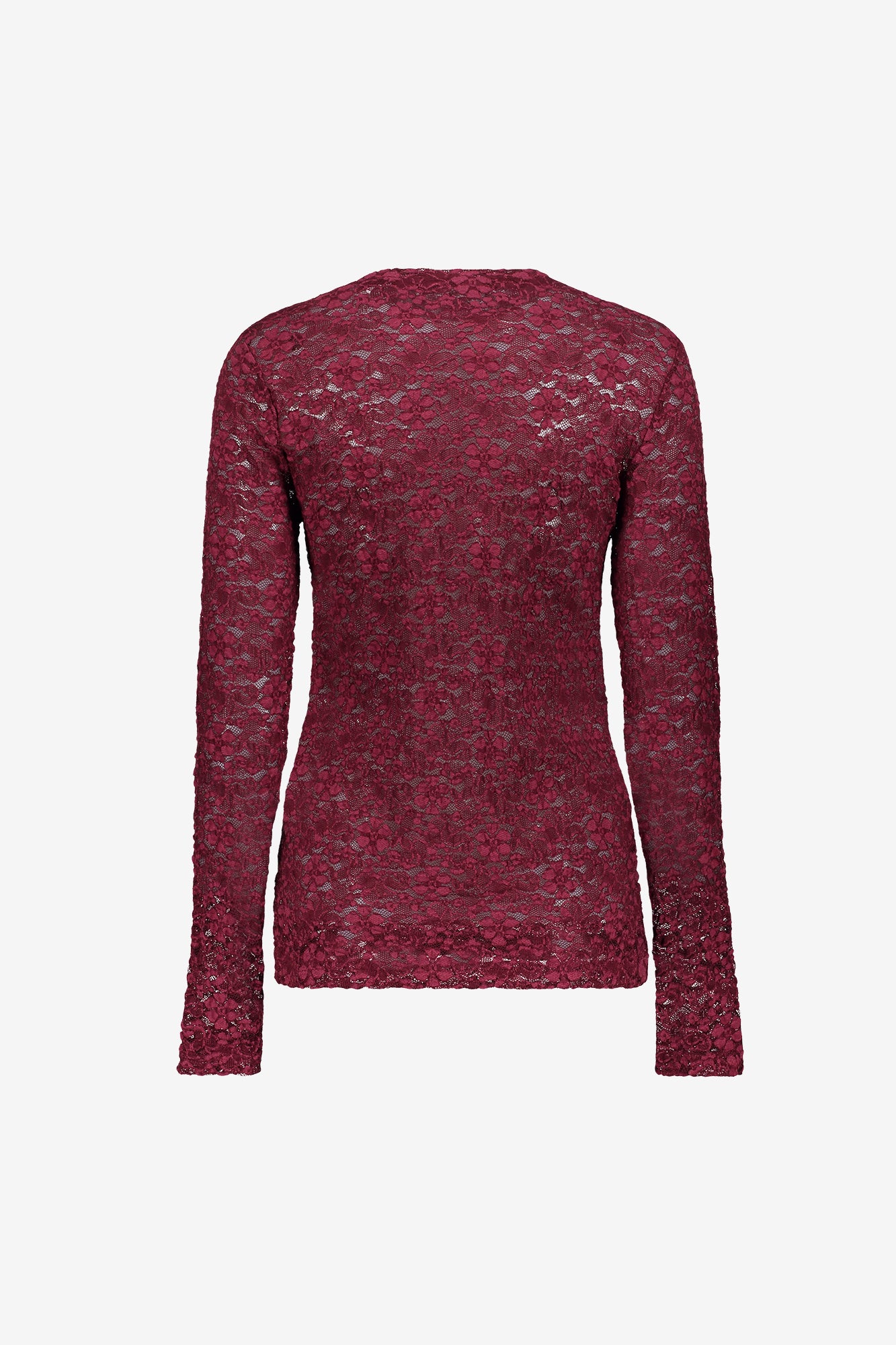 Geisha lace top met bloemenkant