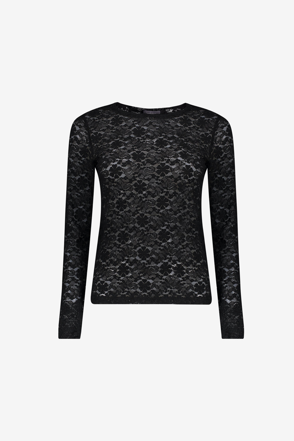 Geisha lace top met bloemenkant