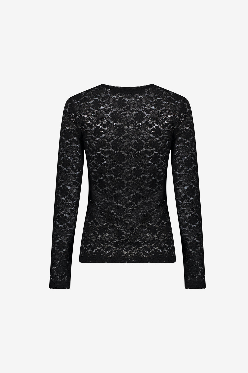Geisha lace top met bloemenkant