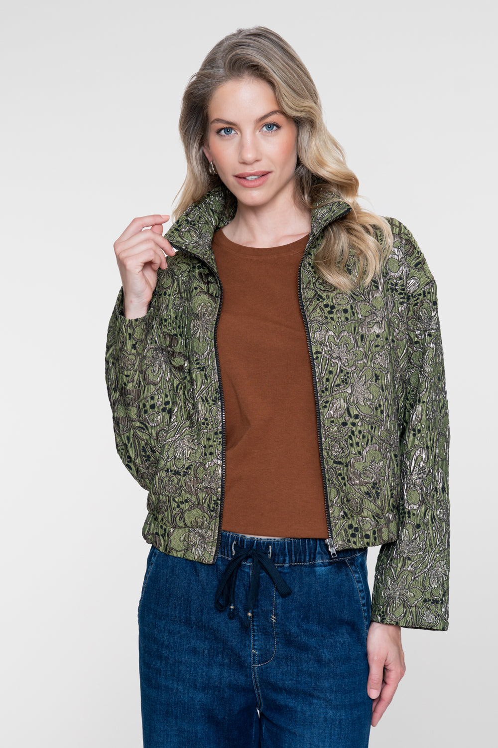 Geisha longsleeve top met kanten mouwdetail