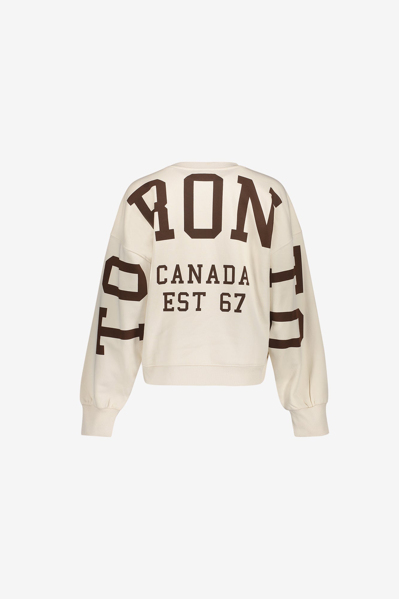 Geisha sweater met Toronto backprint en sportieve uitstraling