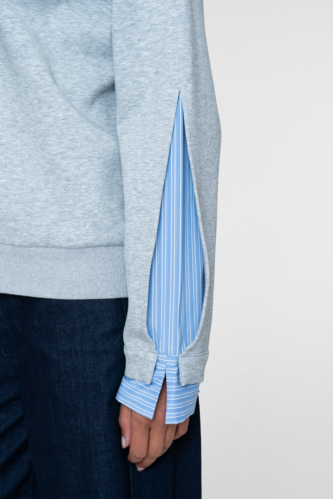 Geisha sweater met blouse details aan de mouwen
