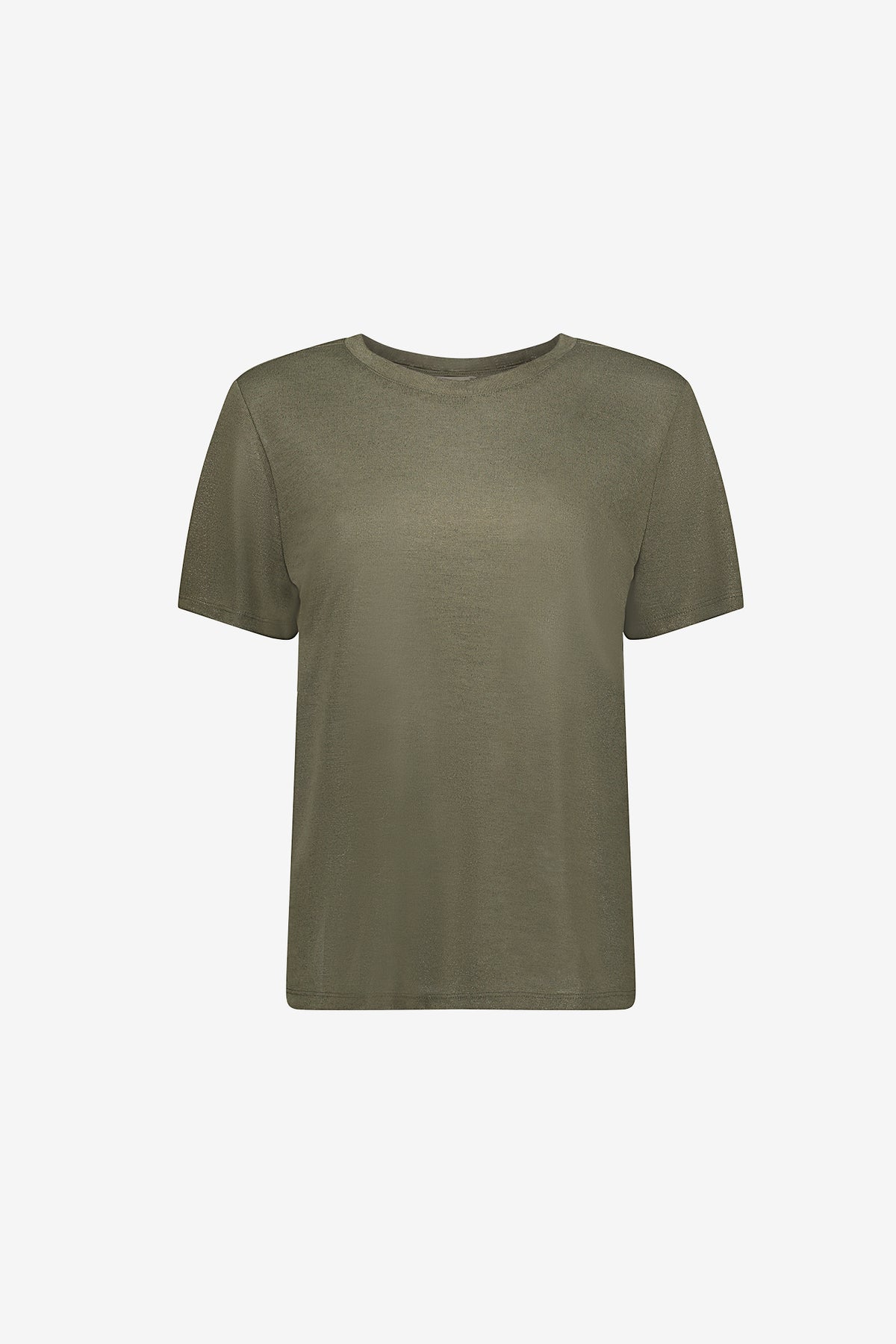 Geisha T-shirt met subtiele lurex glans