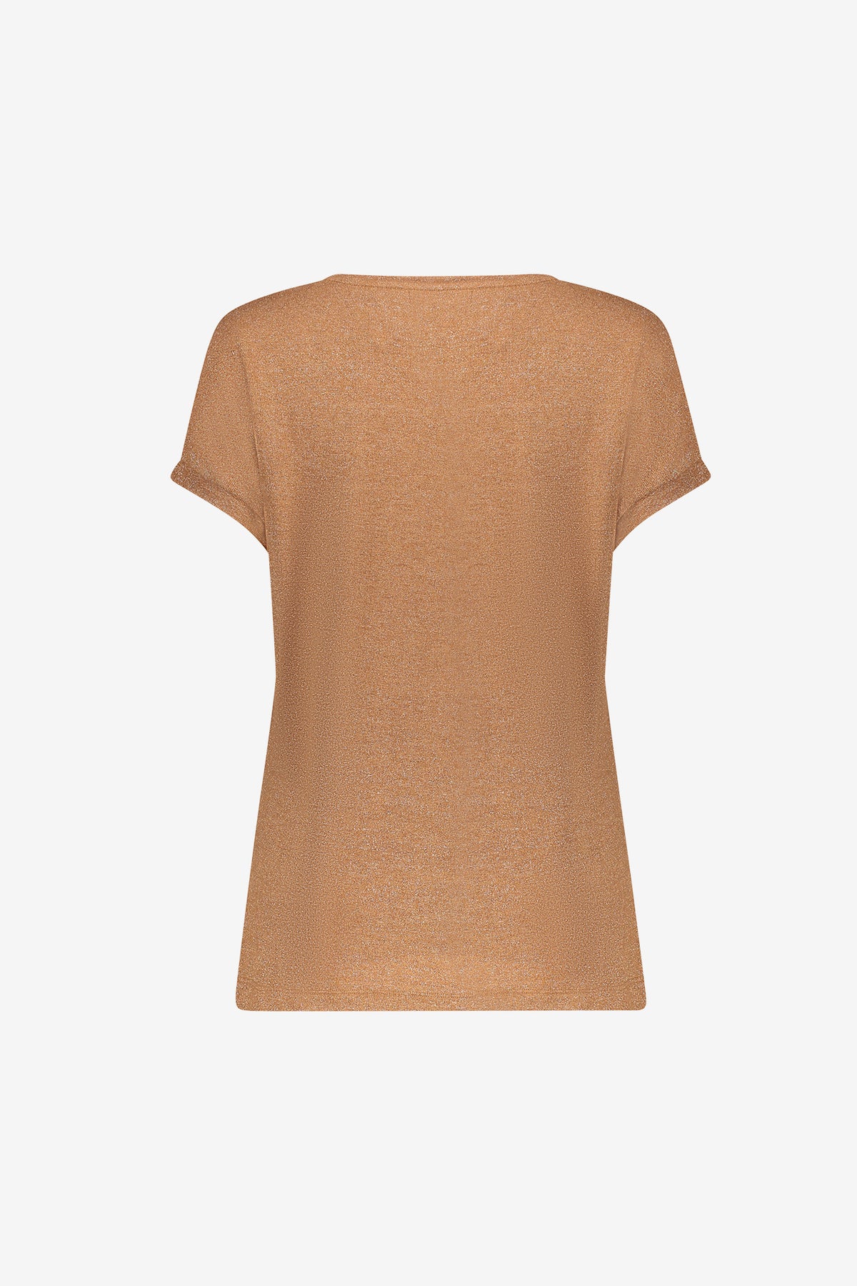 Geisha T-shirt met lurex en ronde hals