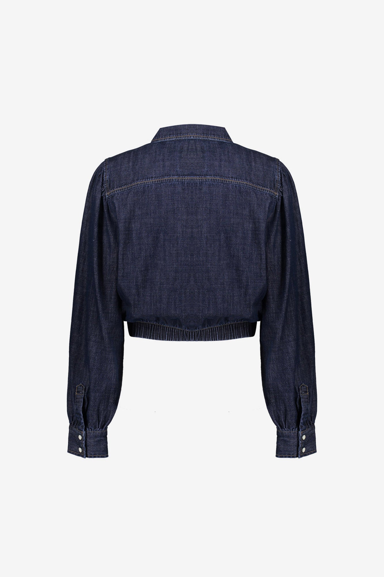 Geisha cropped denim strikblouse