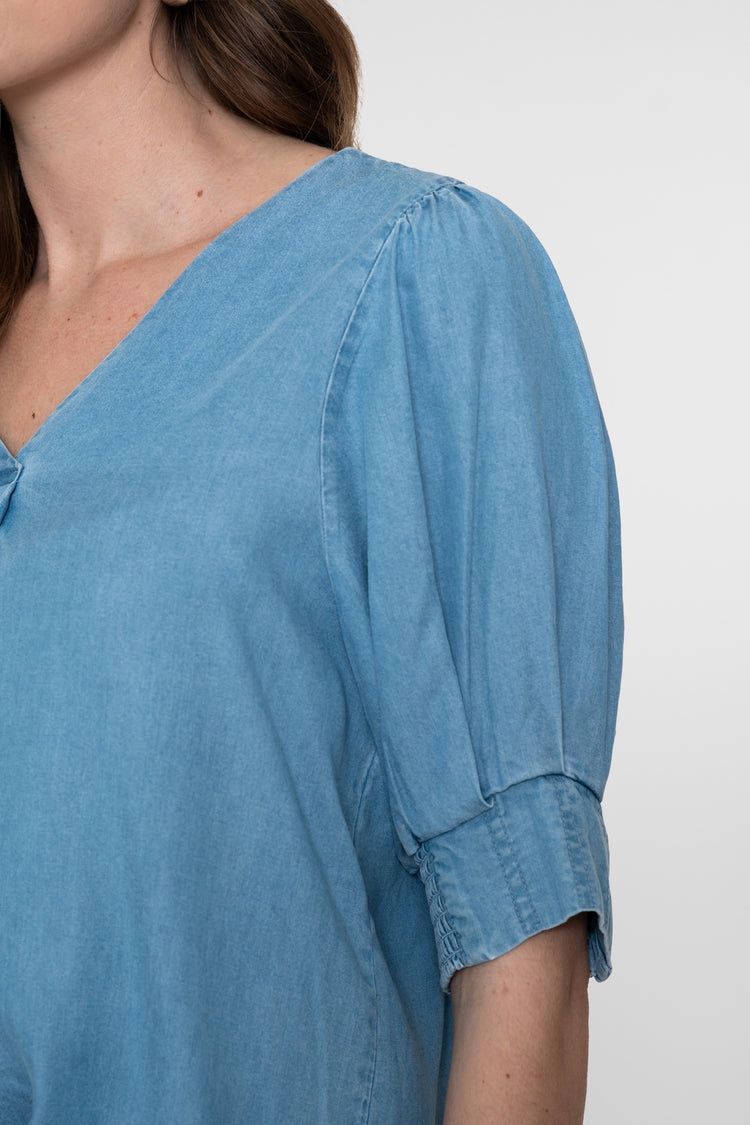 Geisha denim lyocell top