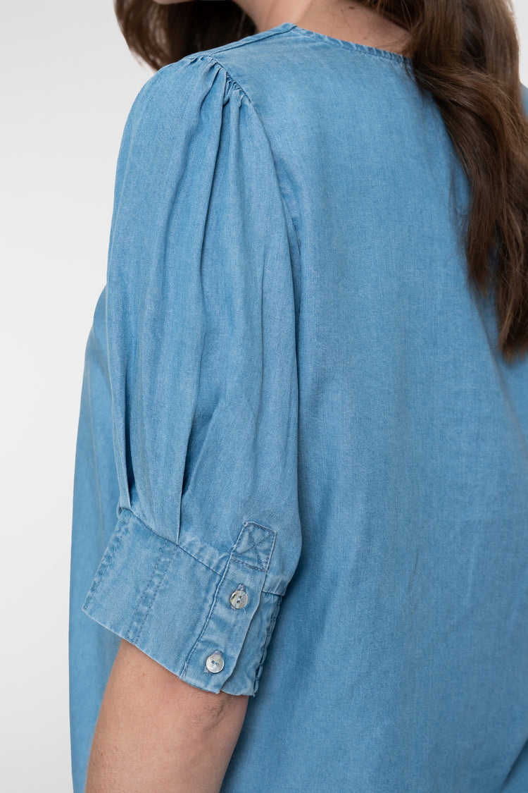 Geisha denim lyocell top