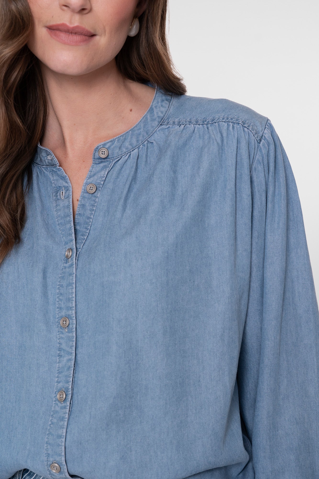 Geisha lyocell blouse denim