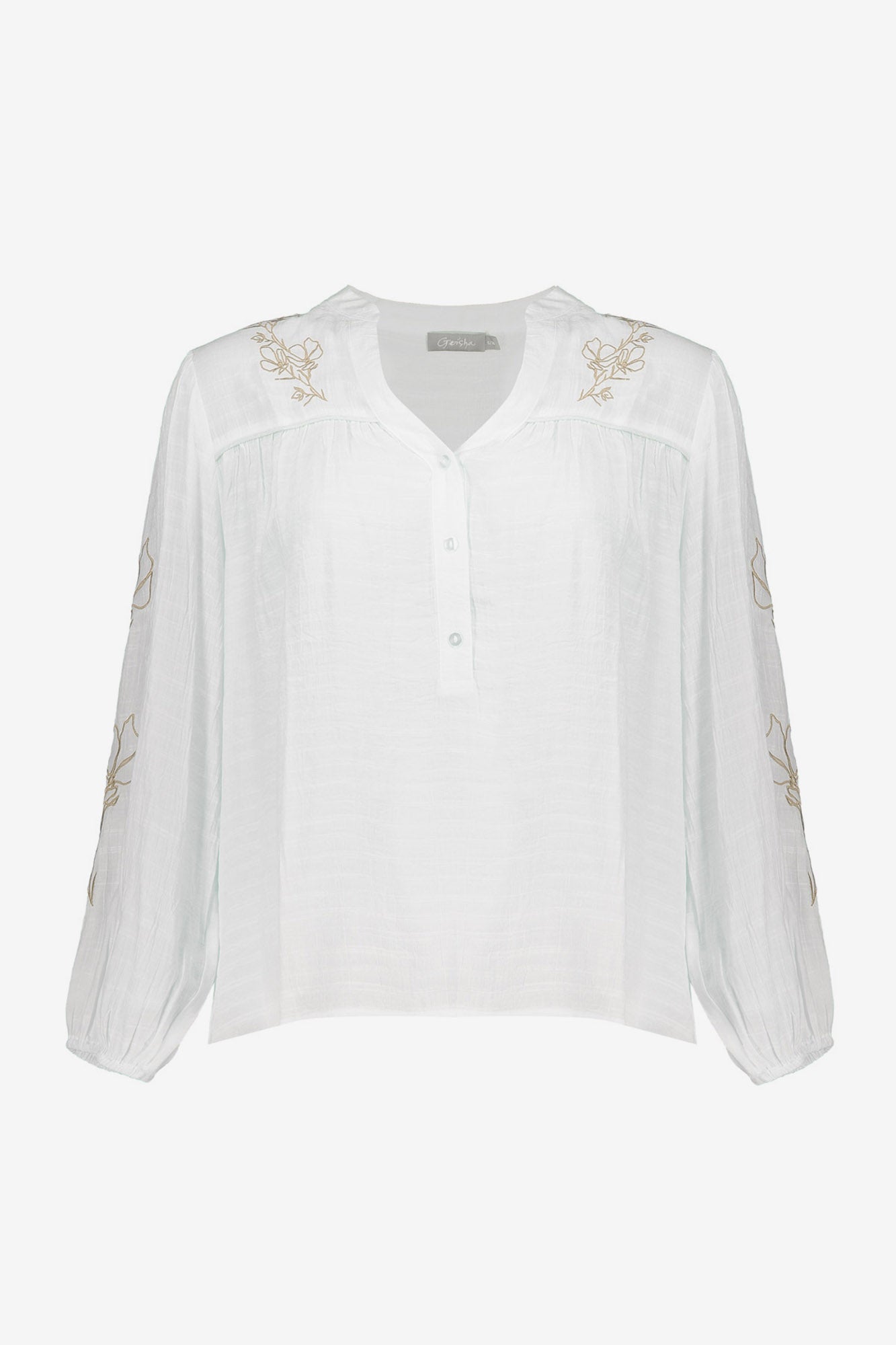 Geisha top met embroidery