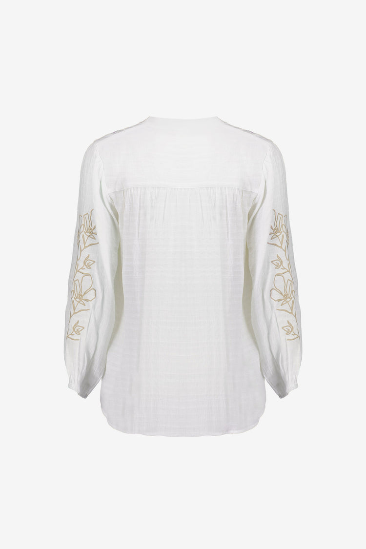 Geisha top met embroidery