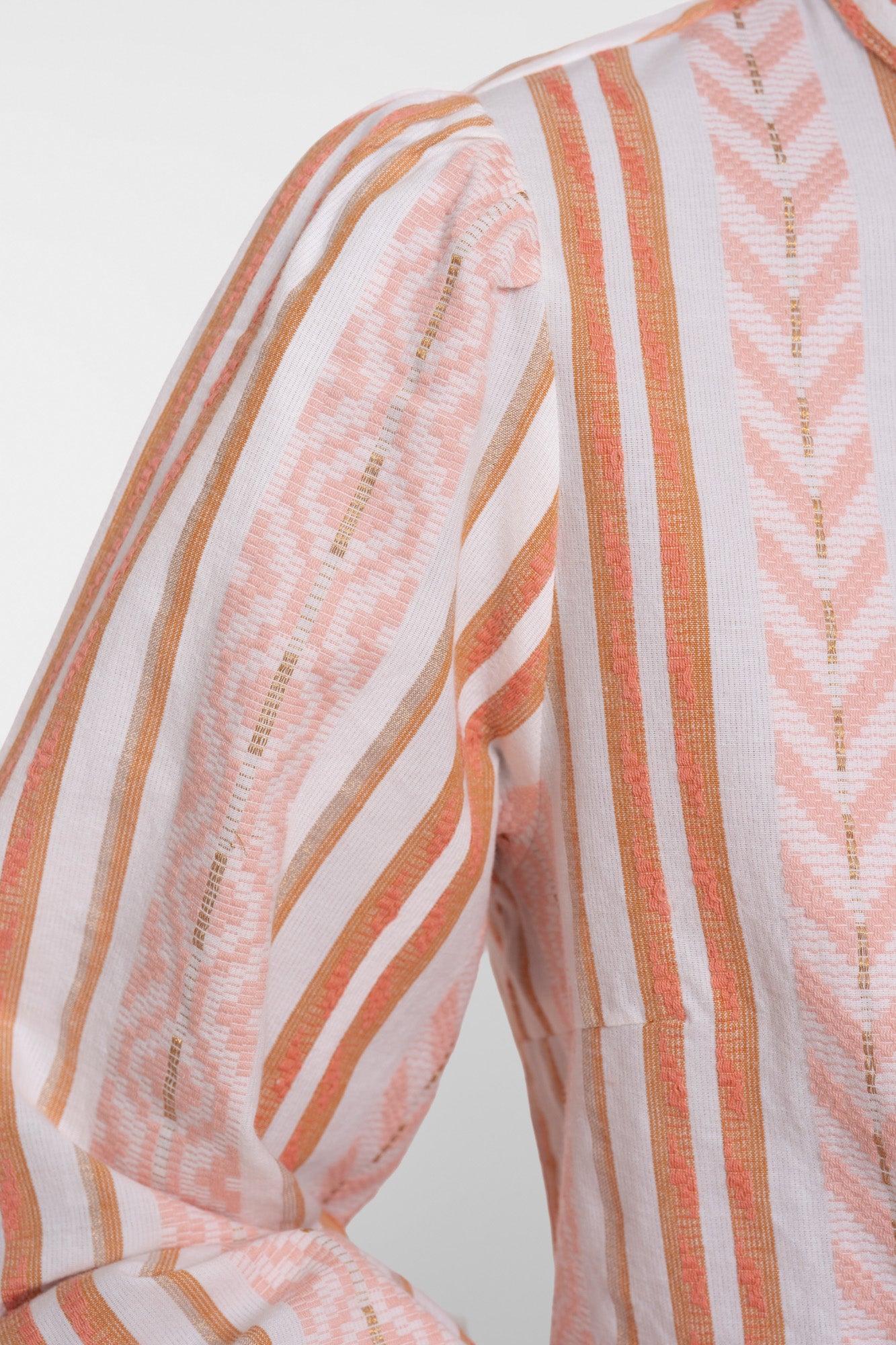 Geisha jacquard blouse met print