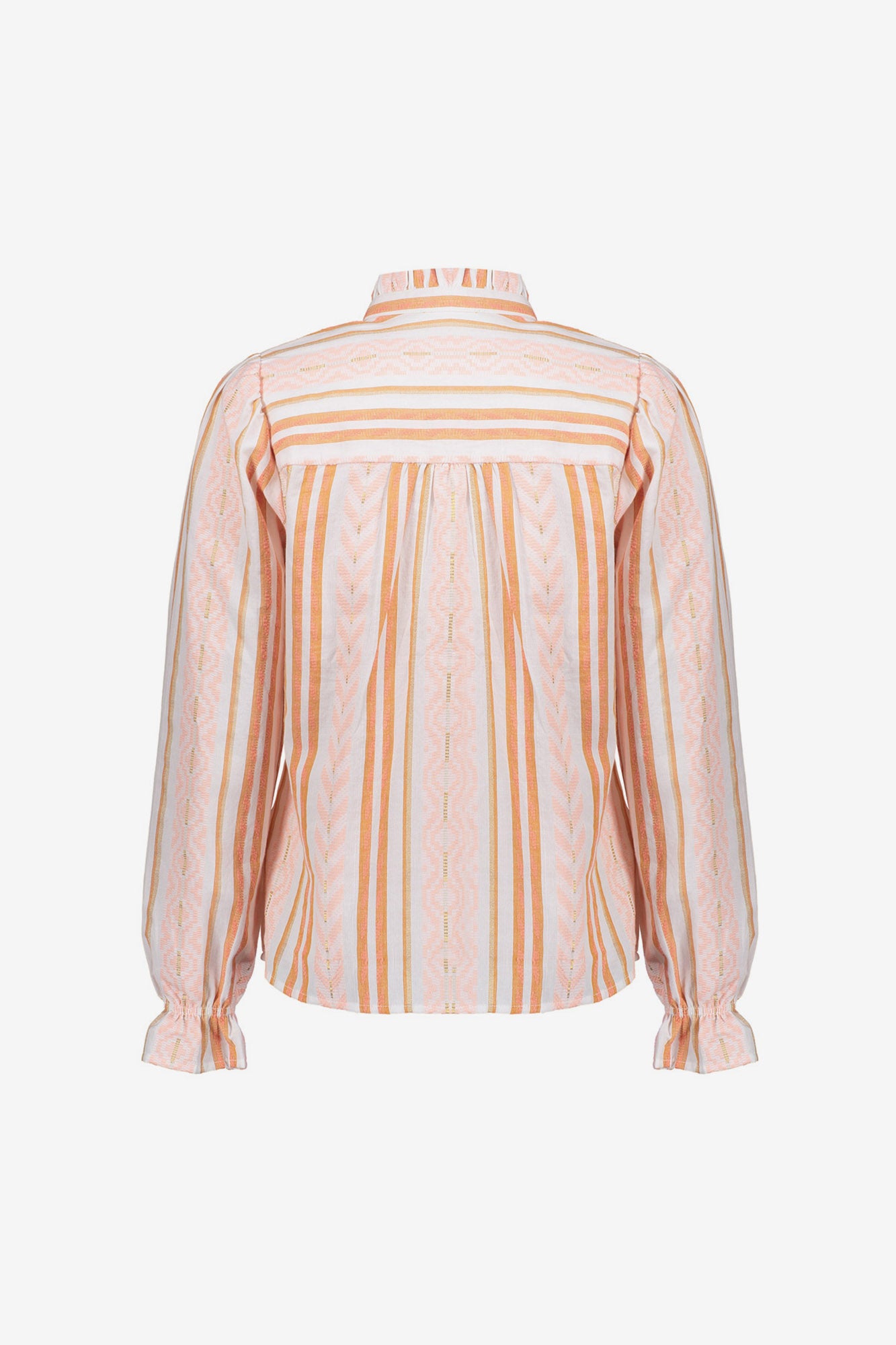 Geisha jacquard blouse met print