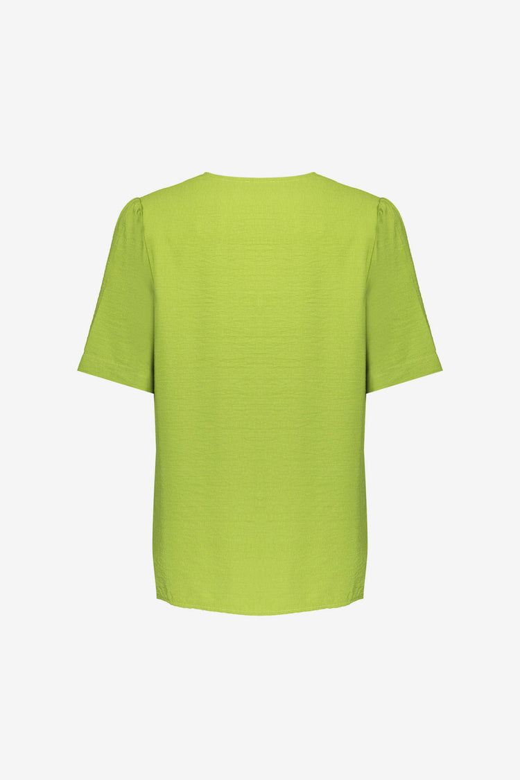 Geisha top met V-hals en korte mouwen