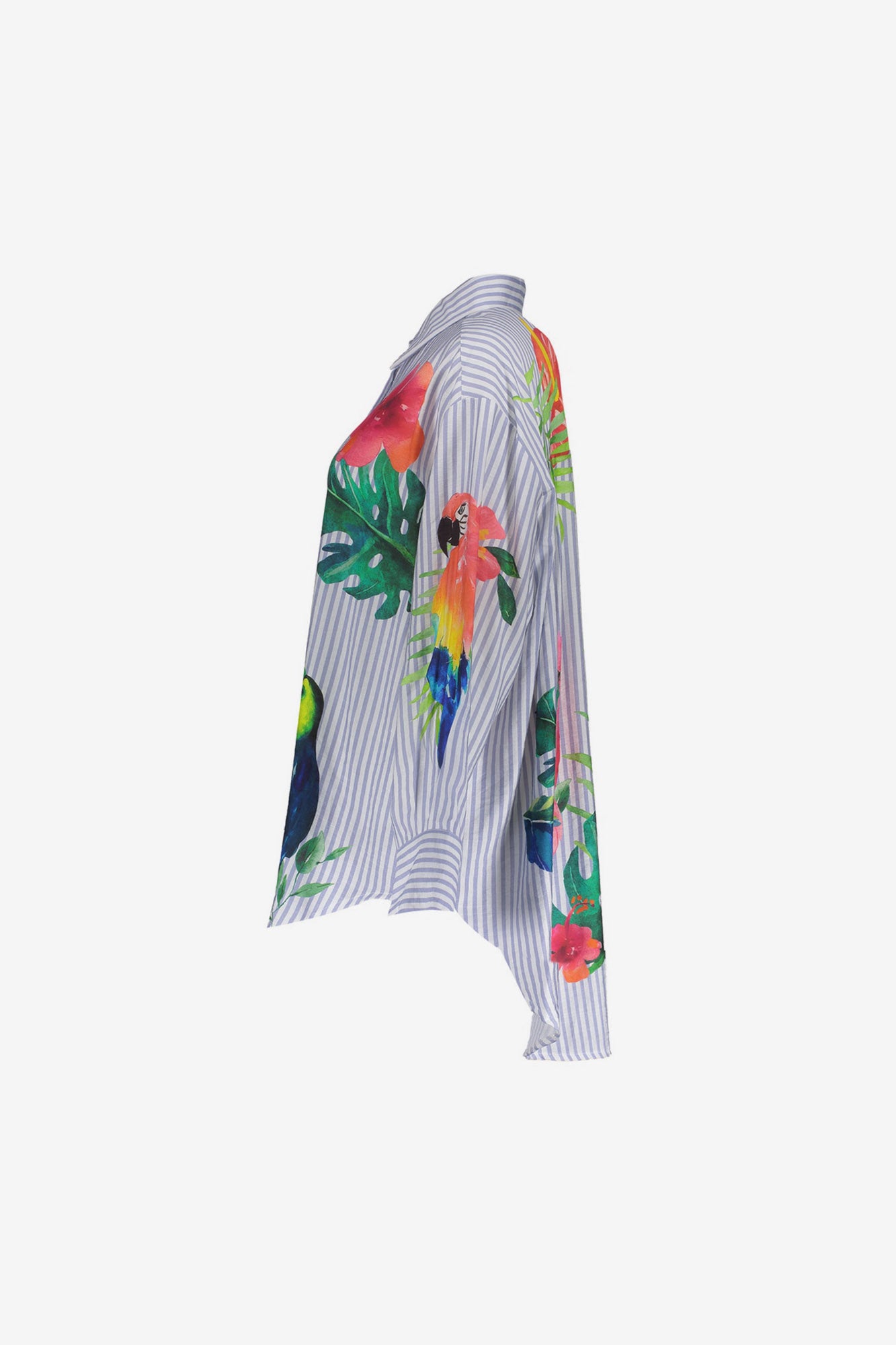 Geisha blouse tropische print